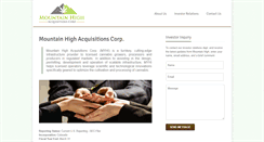 Desktop Screenshot of mountainhighac.com